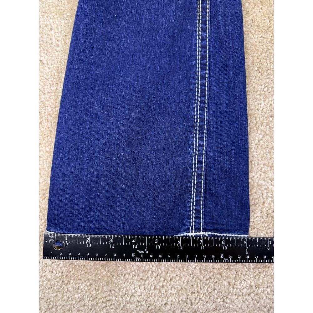 Seven 7 Boot Cut Jeans Embellished Flap Pockets Mid Rise Womens Size 10 C865 - Picture 12 of 13